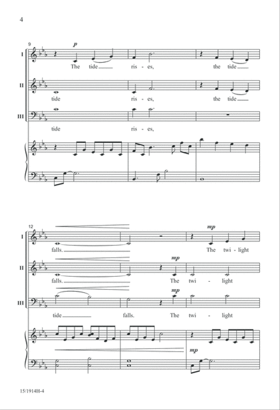 The Tide Rises, The Tide Falls The Tide Rises, The Tide Falls 3-Part scores gallery preview page 5