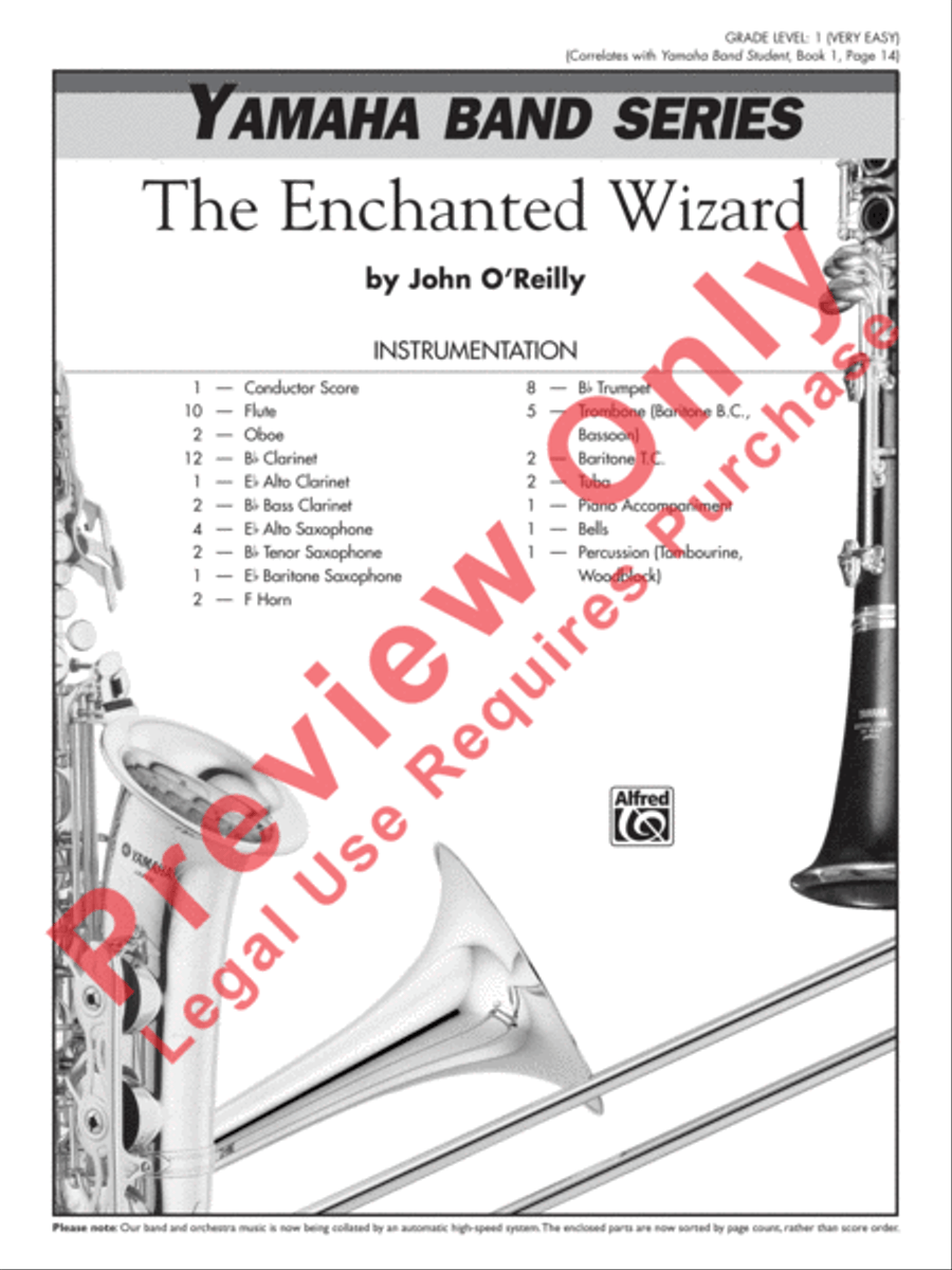 The Enchanted Wizard Concert Band scores gallery preview page 2