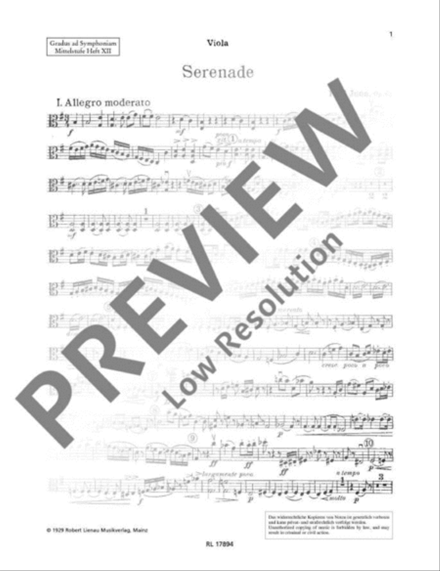 Serenade Viola scores gallery preview page 2