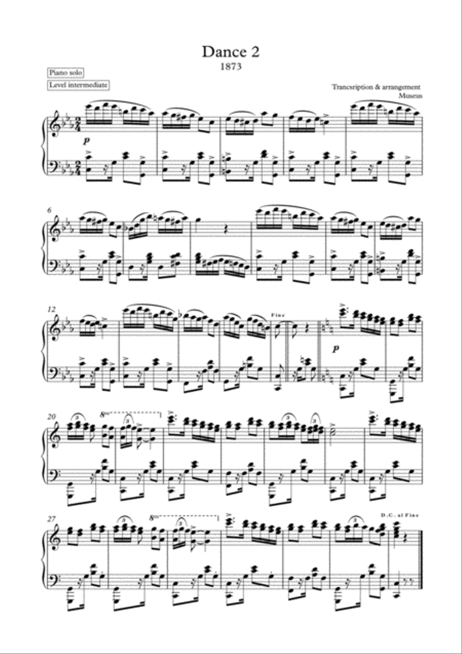 Melodic, rhythmic, short Cuban Piano solos Piano Solo scores gallery preview page 1