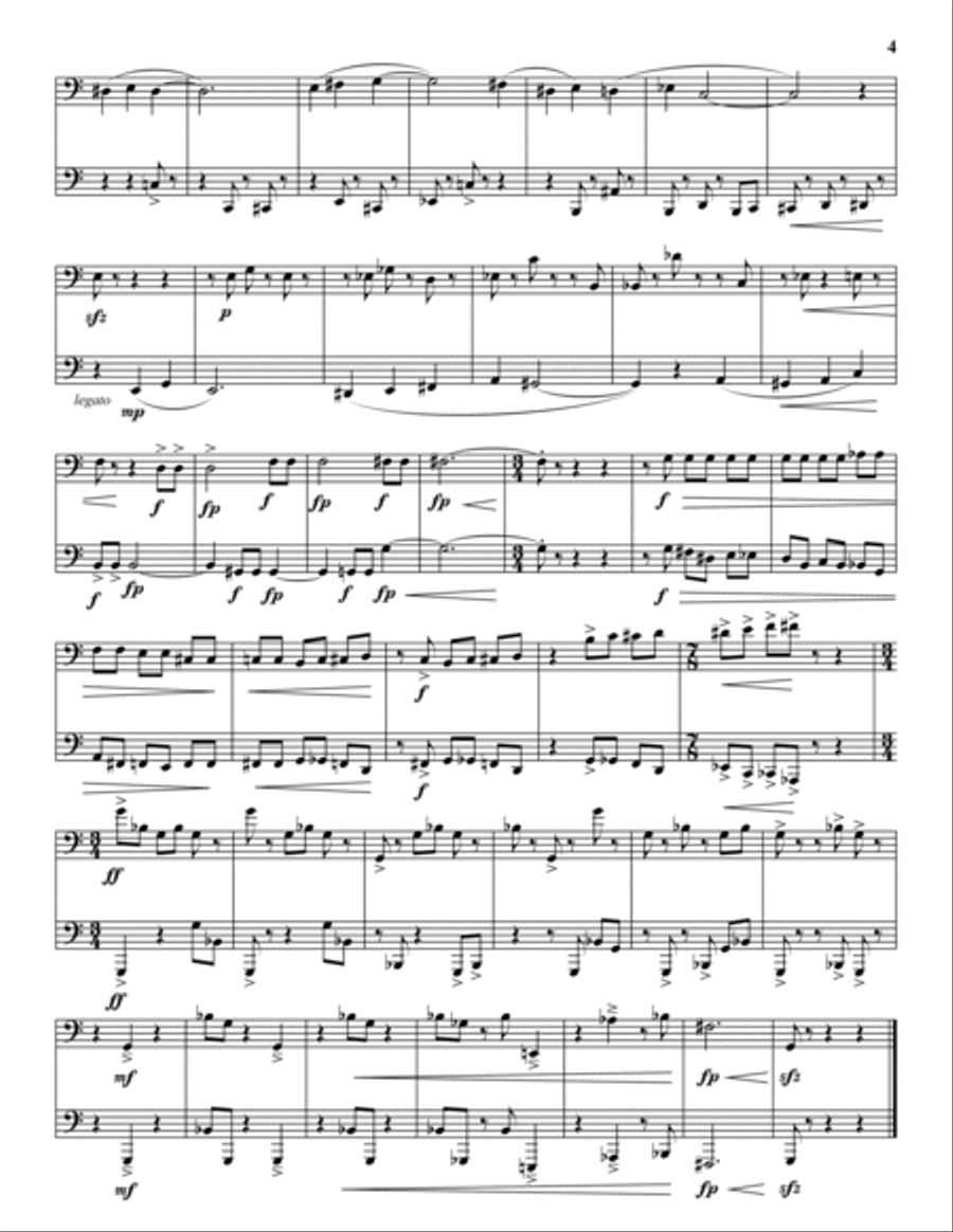 Duets for Euphonium and Tuba Brass Duet scores gallery preview page 4