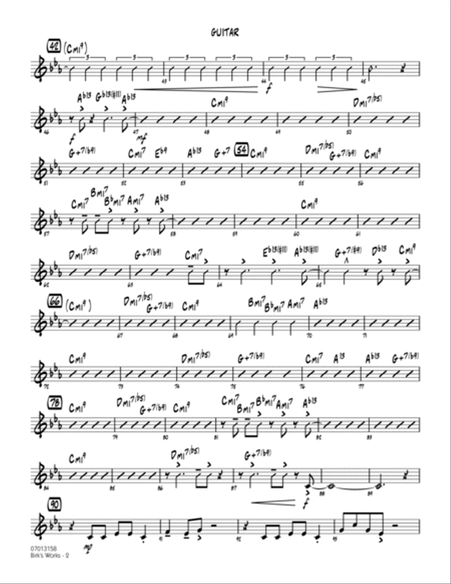Birk's Works - Guitar Birk's Works - Guitar Part scores gallery preview page 2