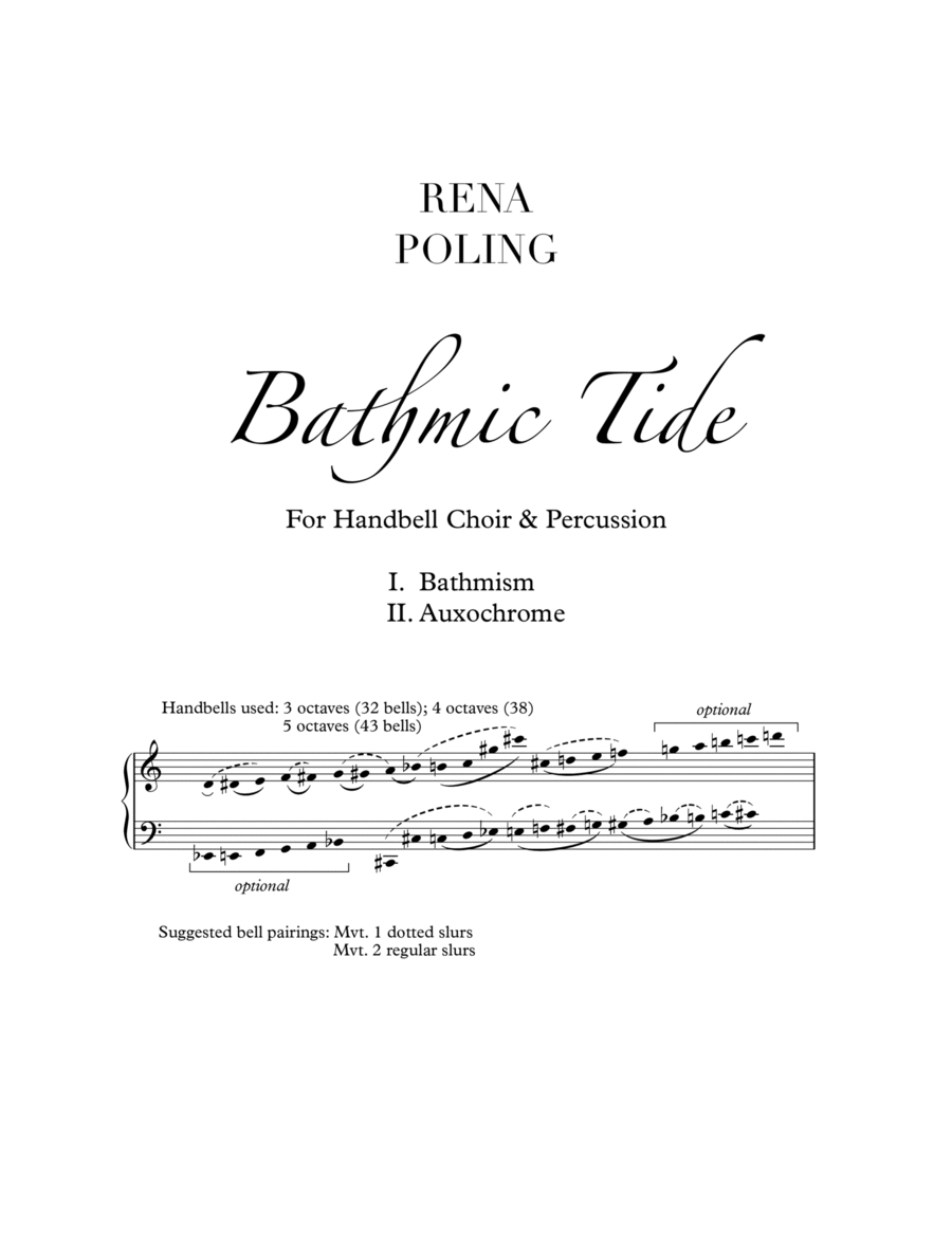 Bathmic Tide Handbell Choir scores gallery preview page 1