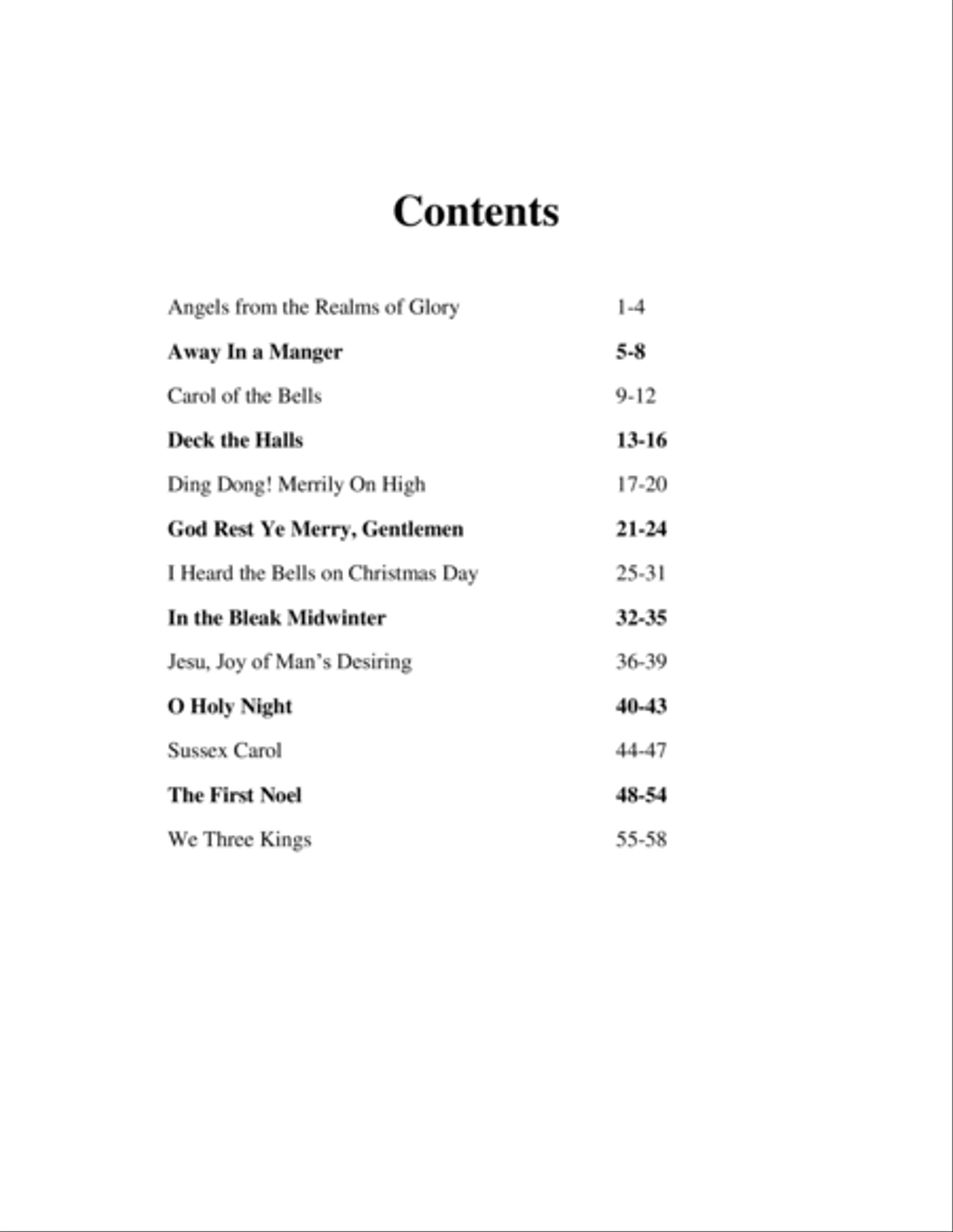 13 Songs for Christmas, Vol. 1, Recorder Duets Woodwind Duet scores gallery preview page 6