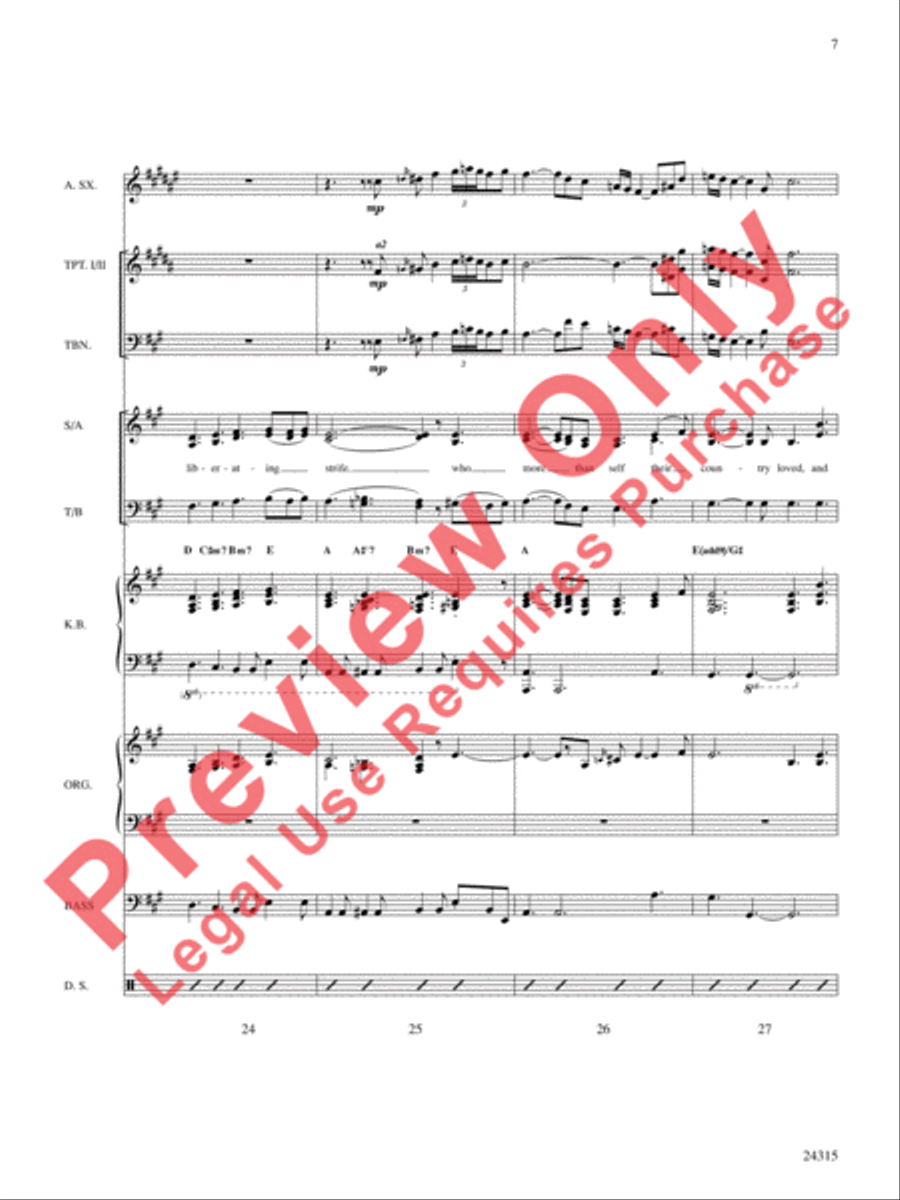 America, the Beautiful America, the Beautiful Choir scores gallery preview page 8