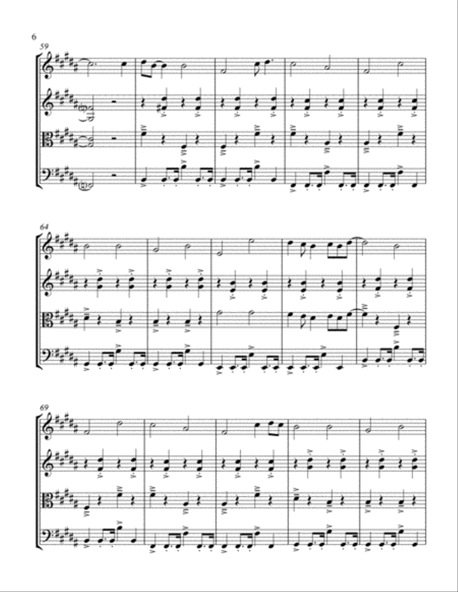 I'm Yours String Quartet scores gallery preview page 6