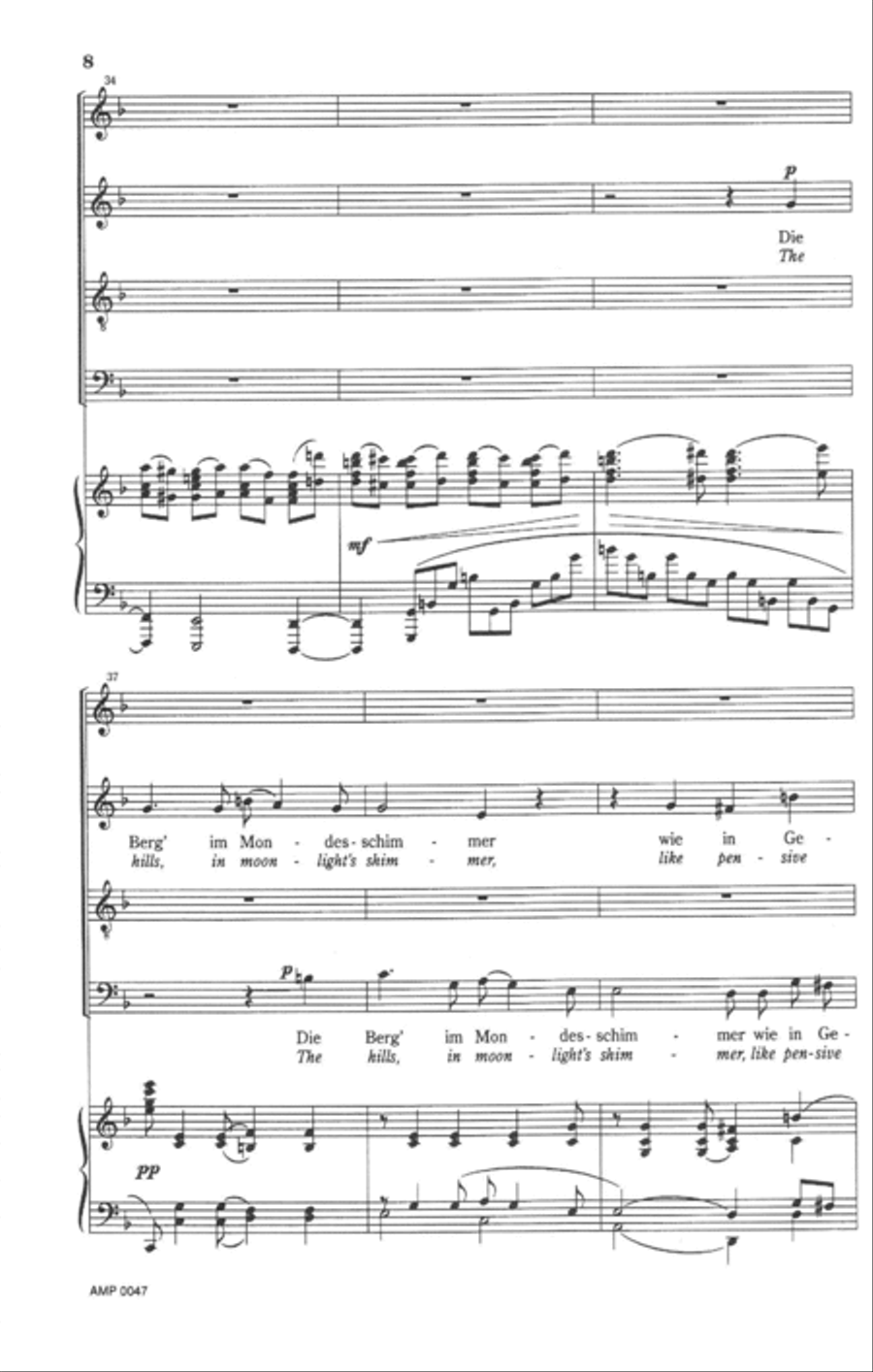 Wie schon, hier zu vertraumen Op. 22, no.4 4-Part scores gallery preview page 6