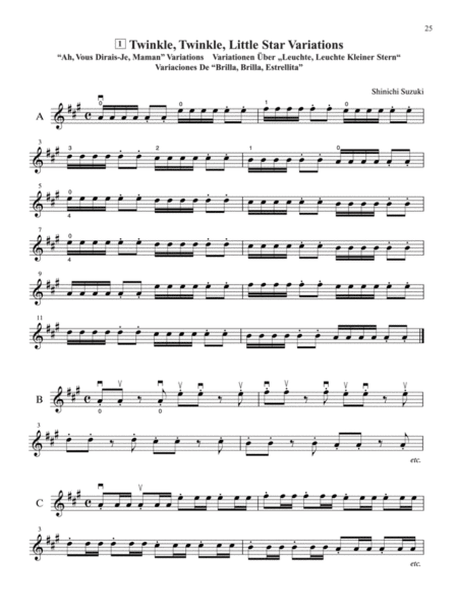 Suzuki Violin School Violin Part & CD, Volume 1 (Revised Edition) image number null