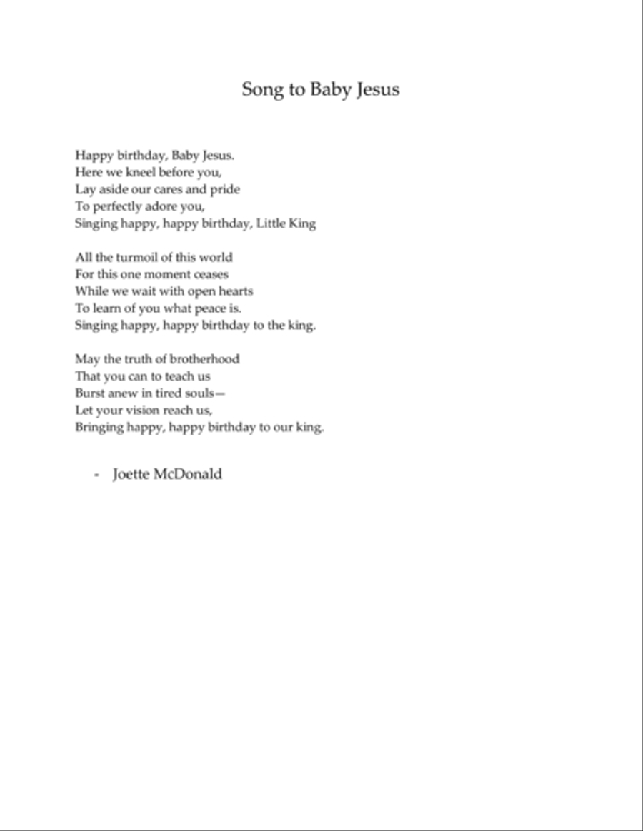 [Adams] Song to Baby Jesus (from Daybirth) Voice scores gallery preview page 4