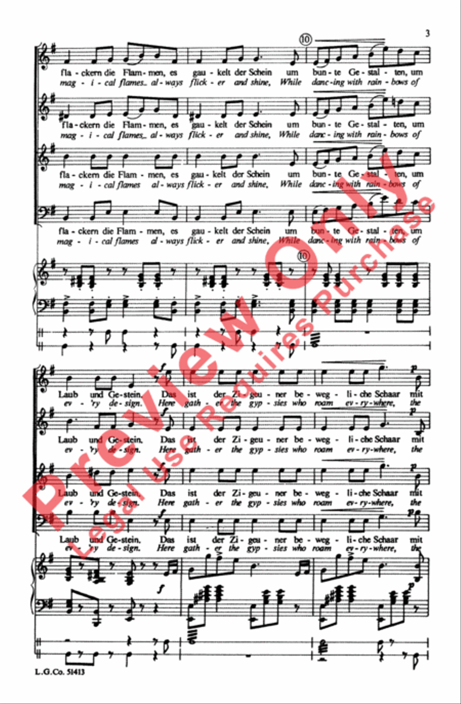 Zigeunerleben Choir scores gallery preview page 18
