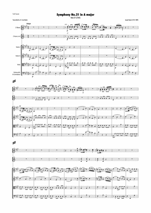 Haydn - Symphony No.21 in A major, Hob.I:21