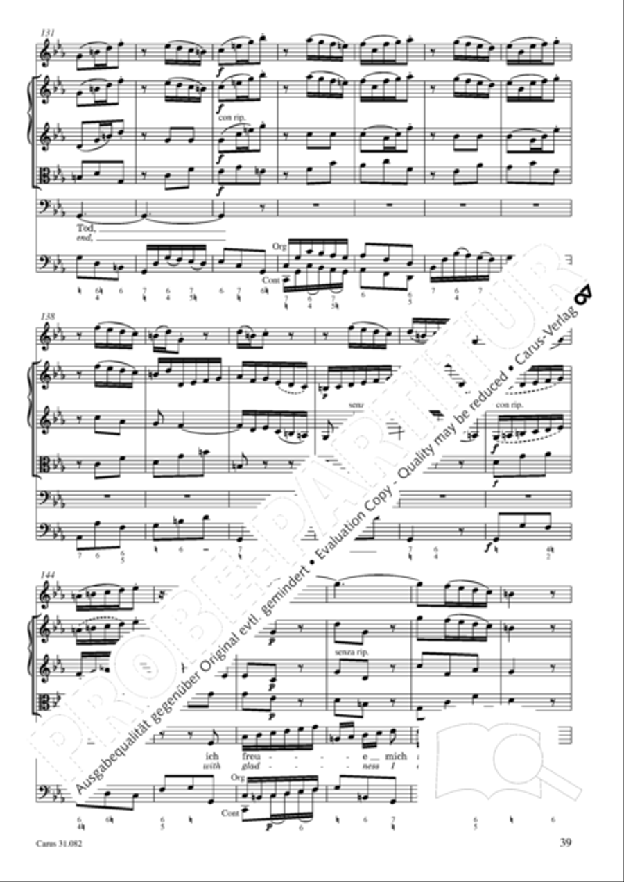 I have enough (Ich habe genung) Mezzo-Soprano Voice scores gallery preview page 40