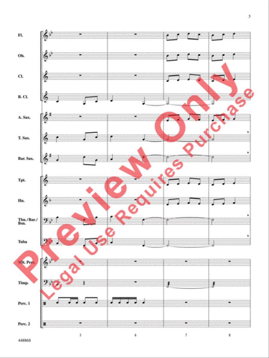 A Whole Lot of Christmas Concert Band scores gallery preview page 4