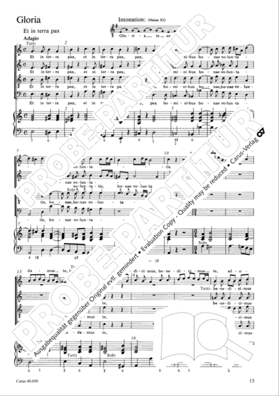 Messa breve SSATB scores gallery preview page 16