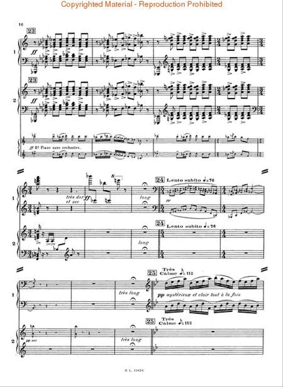 Concerto in D Minor for 2 Pianos and Orchestra Piano scores gallery preview page 3