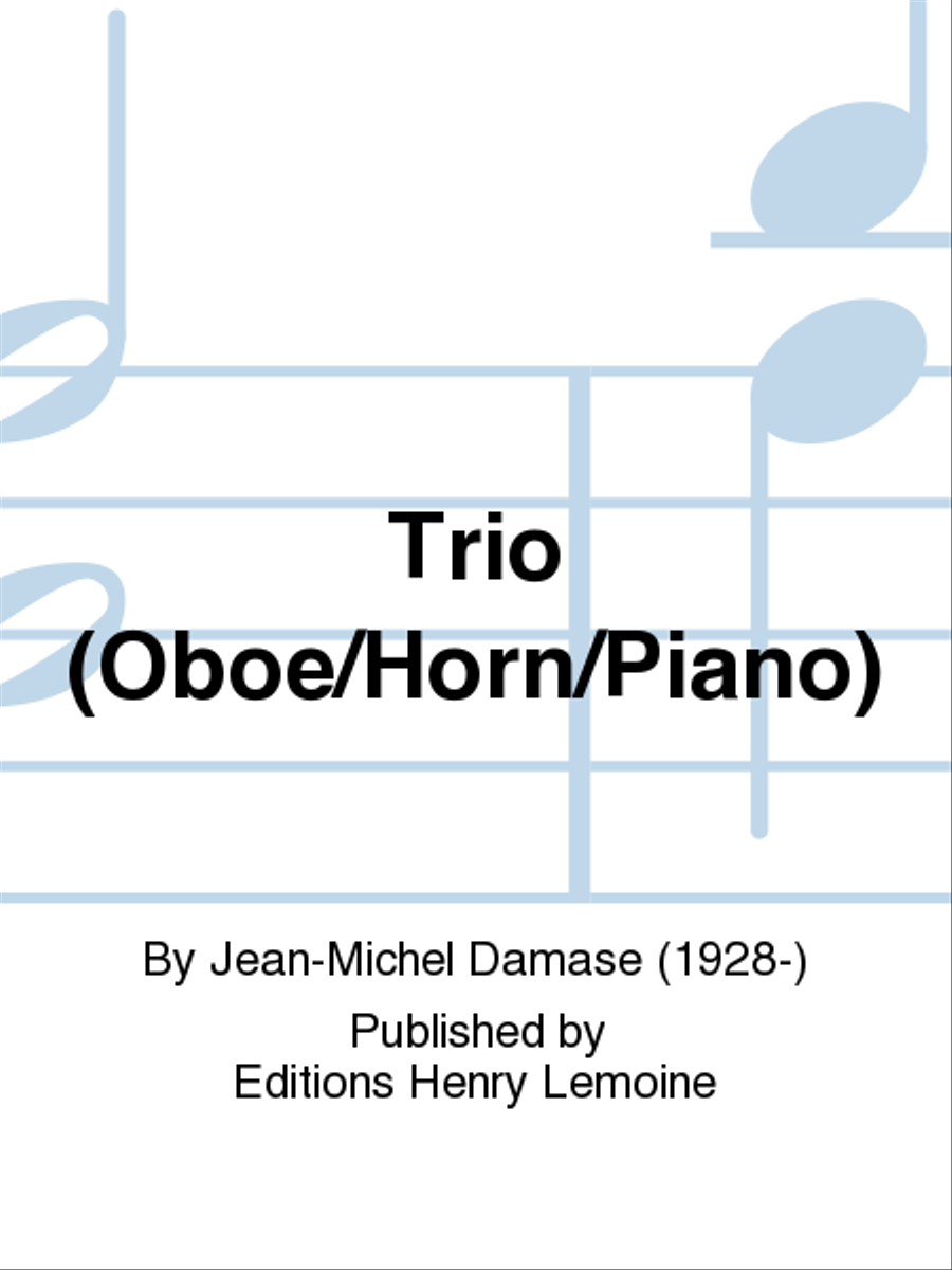 Trio (Oboe/Horn/Piano) Trio (Oboe/Horn/Piano) Oboe scores gallery preview page 1