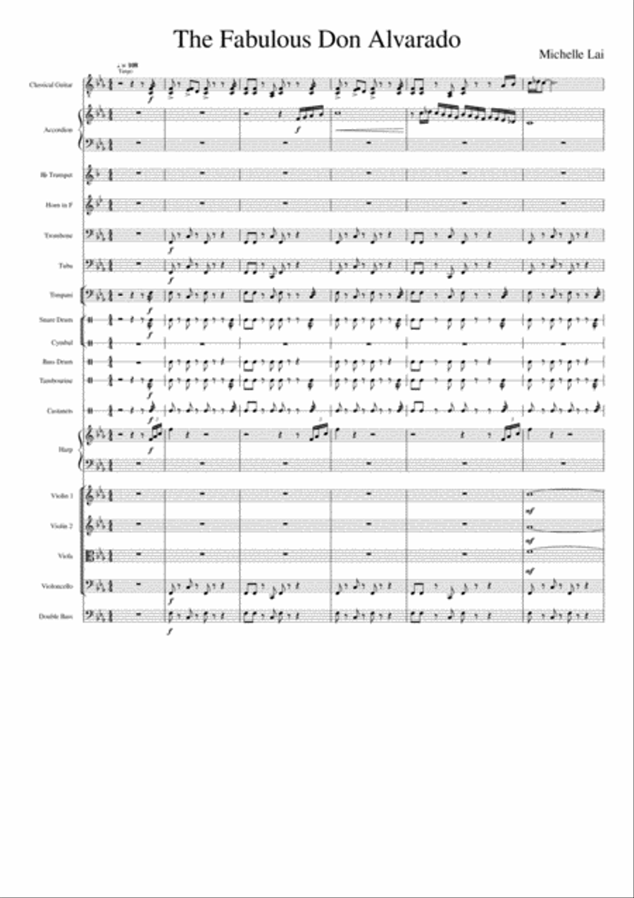The Fabulous Don Alvarado Large Ensemble scores gallery preview page 1