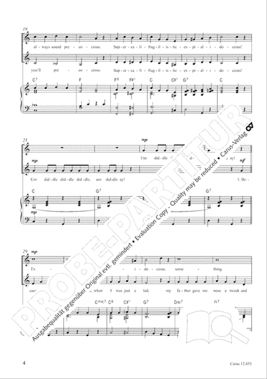 Songs from Disney films (Mary Poppins / The little Mermaid / Tangled). chorissimo! MOVIE vol. 3 Choir scores gallery preview page 5