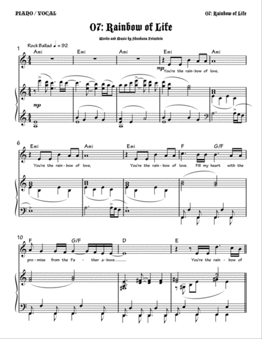 Rainbow of Life Small Ensemble scores gallery preview page 1