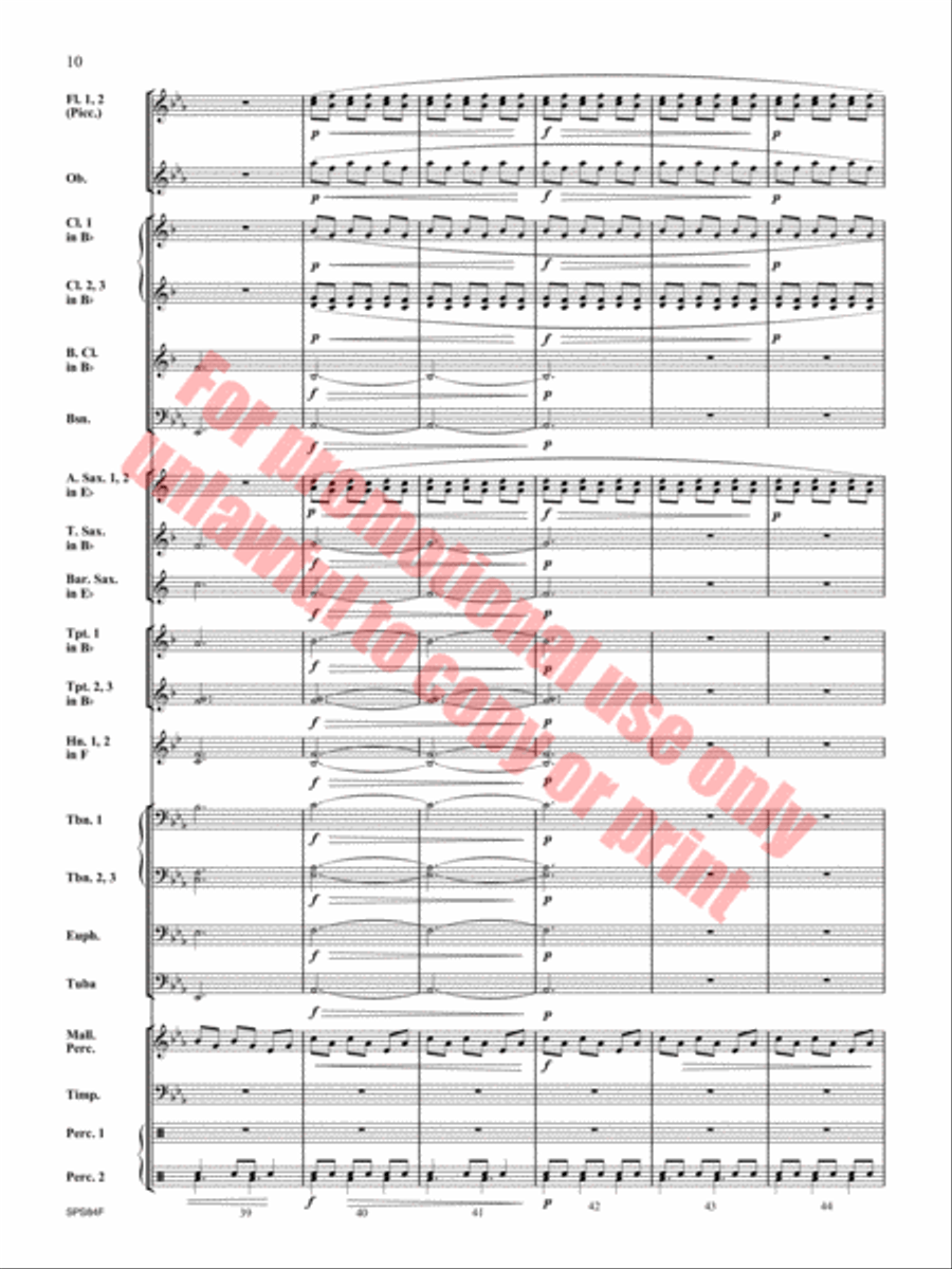 Victory Concert Band scores gallery preview page 11