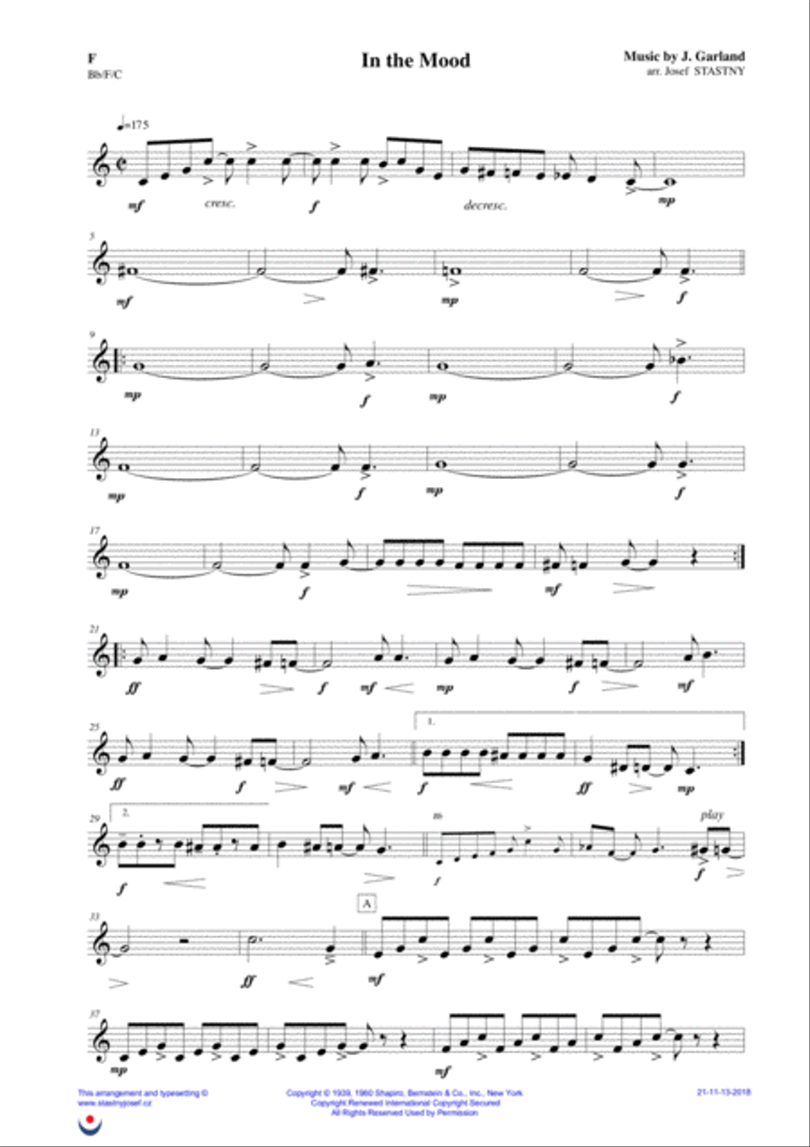 In The Mood Brass Ensemble scores gallery preview page 5