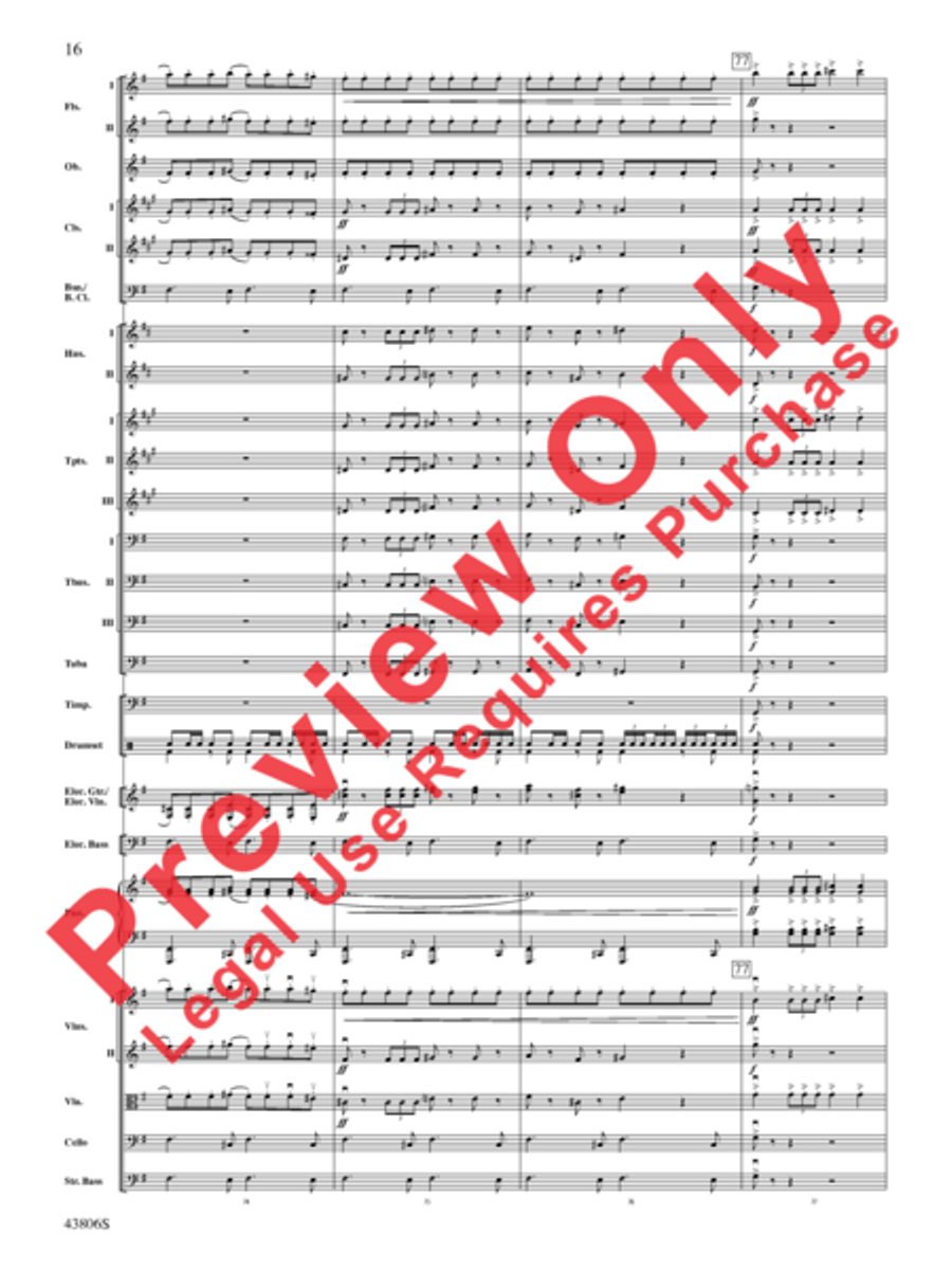 A Mad Russian's Christmas Full Orchestra scores gallery preview page 44