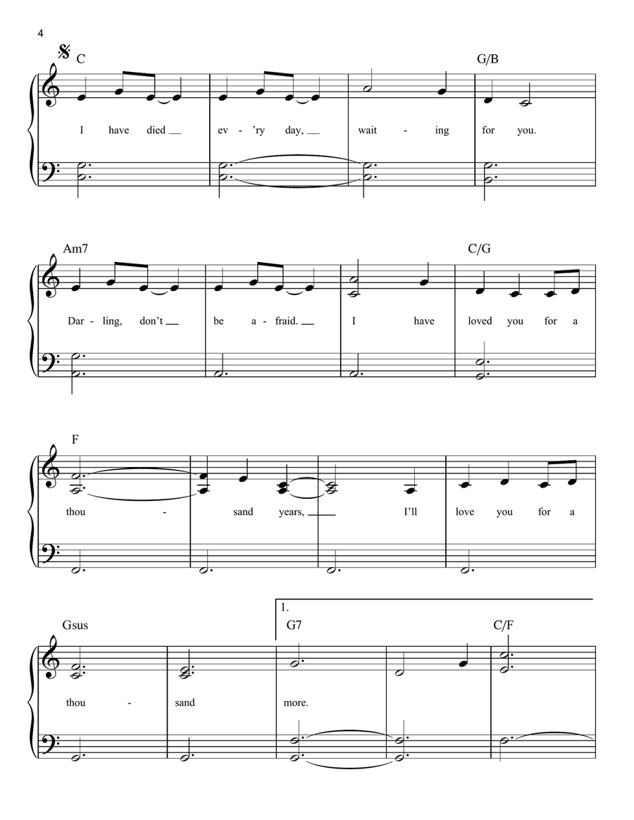 A Thousand Years A Thousand Years Voice scores gallery preview page 4