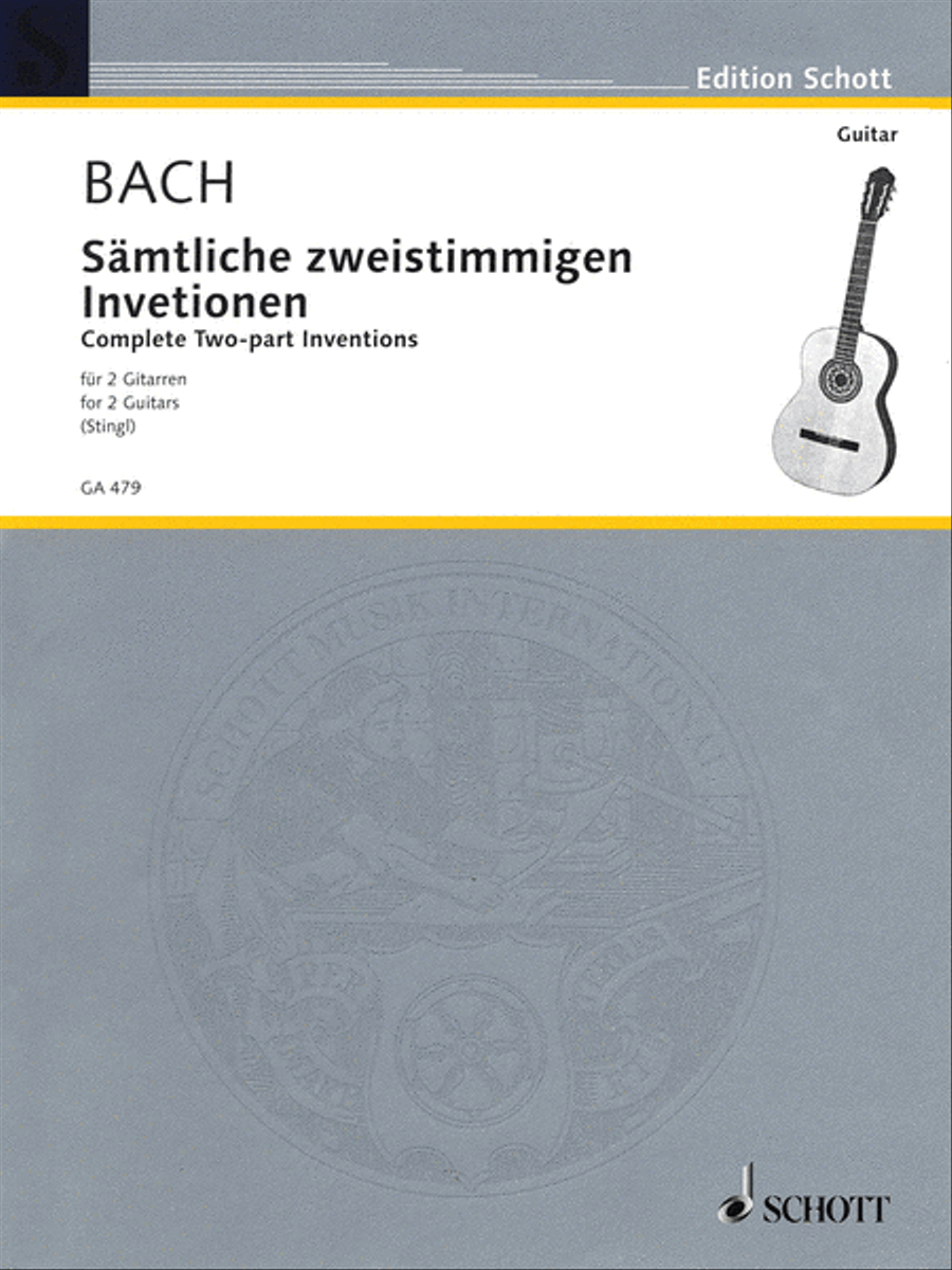 Two Part Inventions Acoustic Guitar scores gallery preview page 1