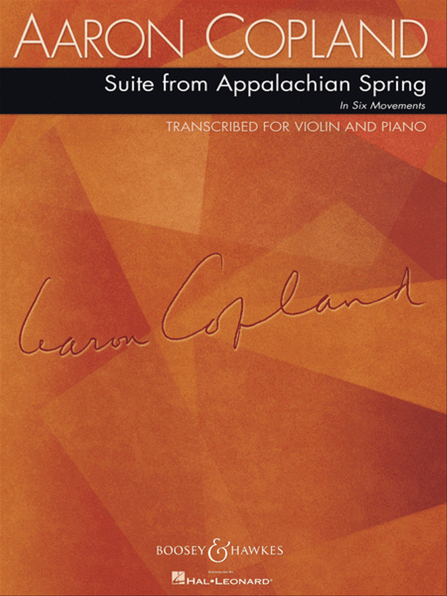 Suite from Appalachian Spring Violin Solo scores gallery preview page 1