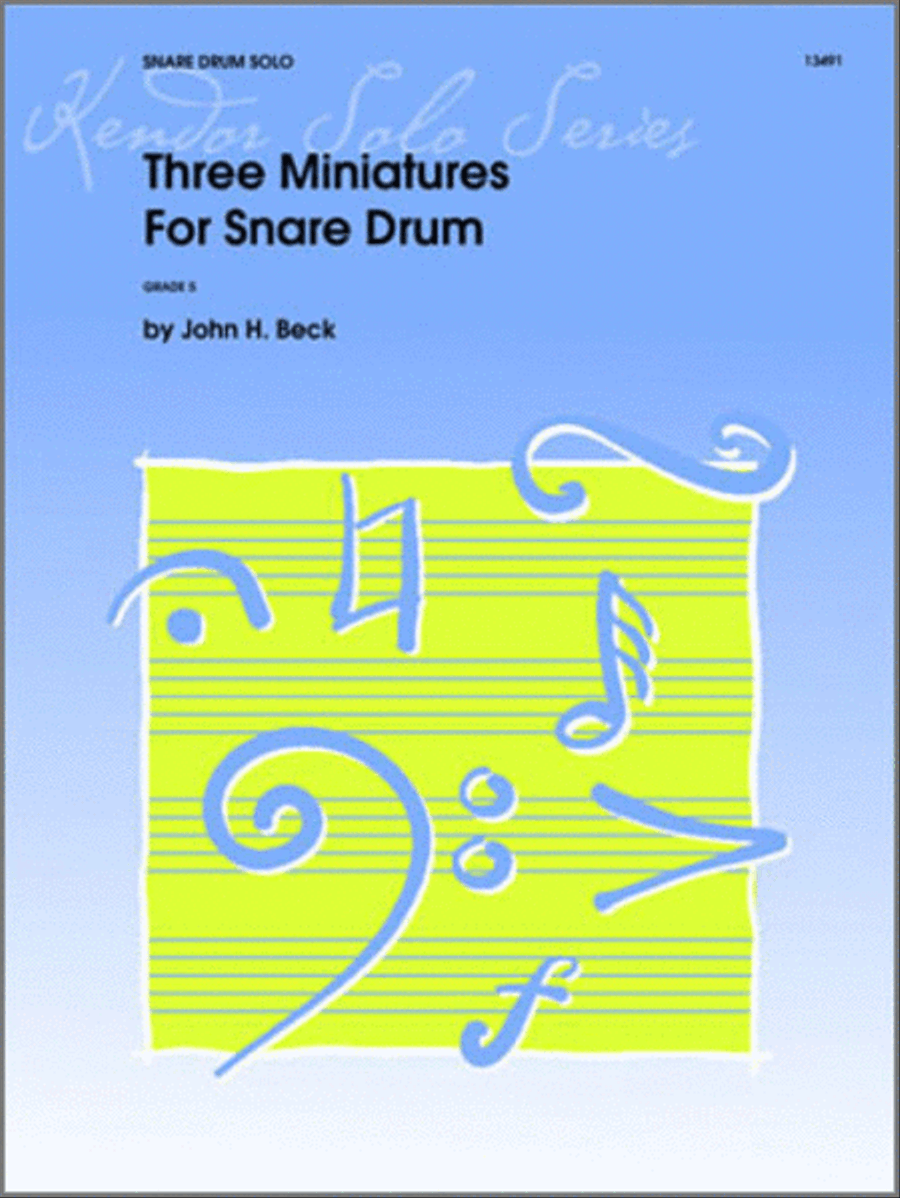 Three Miniatures For Snare Drum