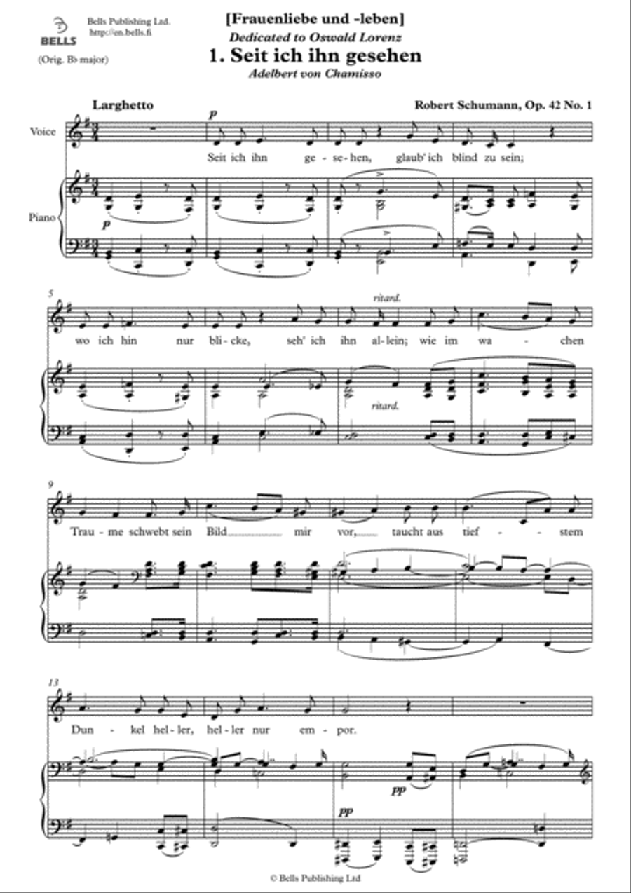 Frauenliebe und -leben, Op. 42 Voice Solo scores gallery preview page 2