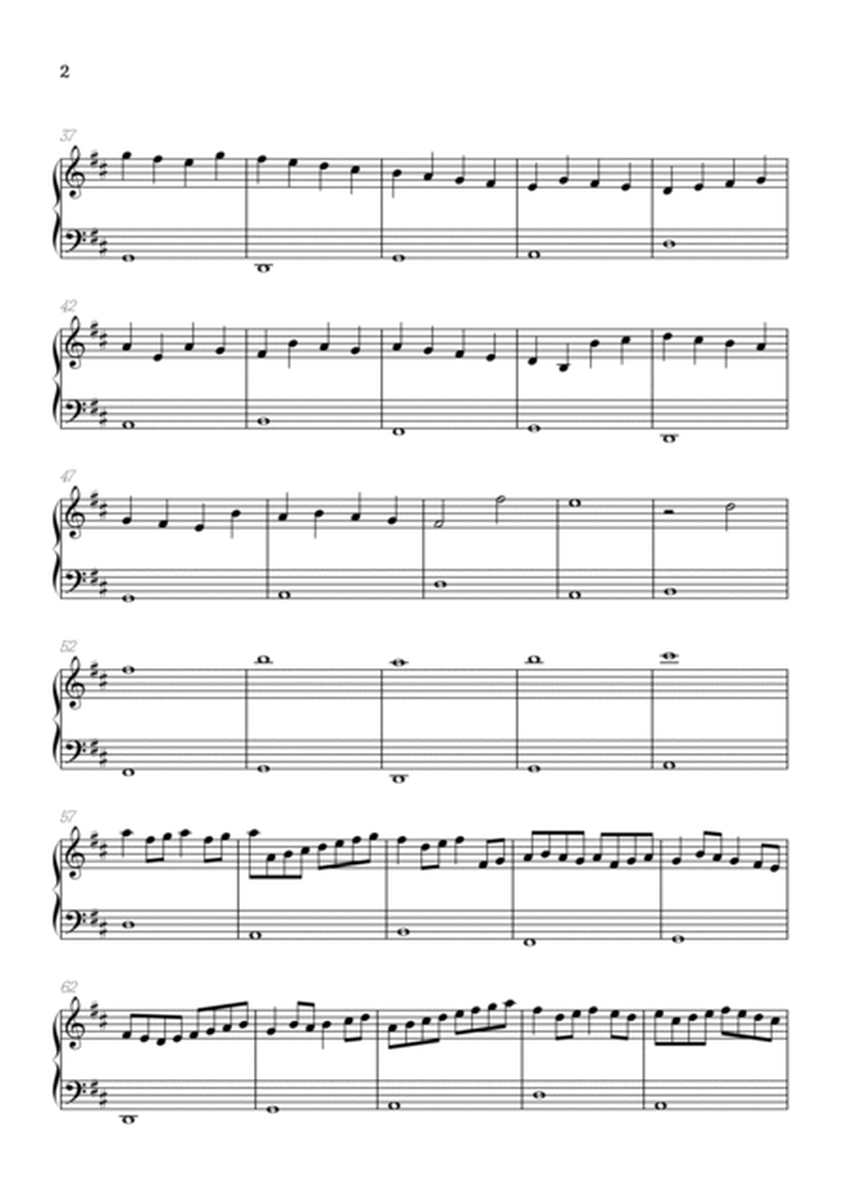 Pachelbel Canon in D • easy piano sheet music image number null