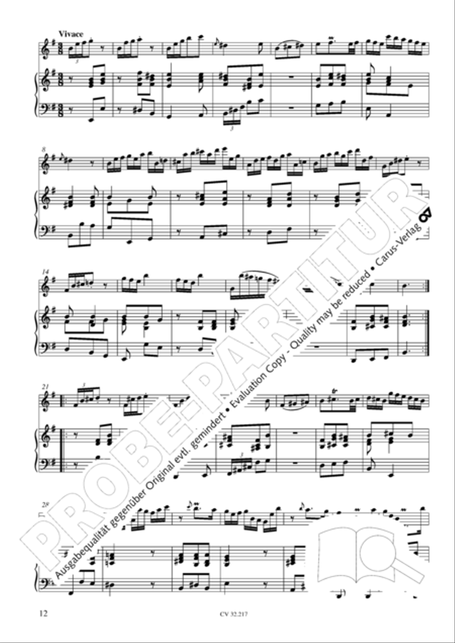 Flute Sonatas in E Minor and F Major (Flotensonaten in e-moll und F-Dur) Flute scores gallery preview page 13