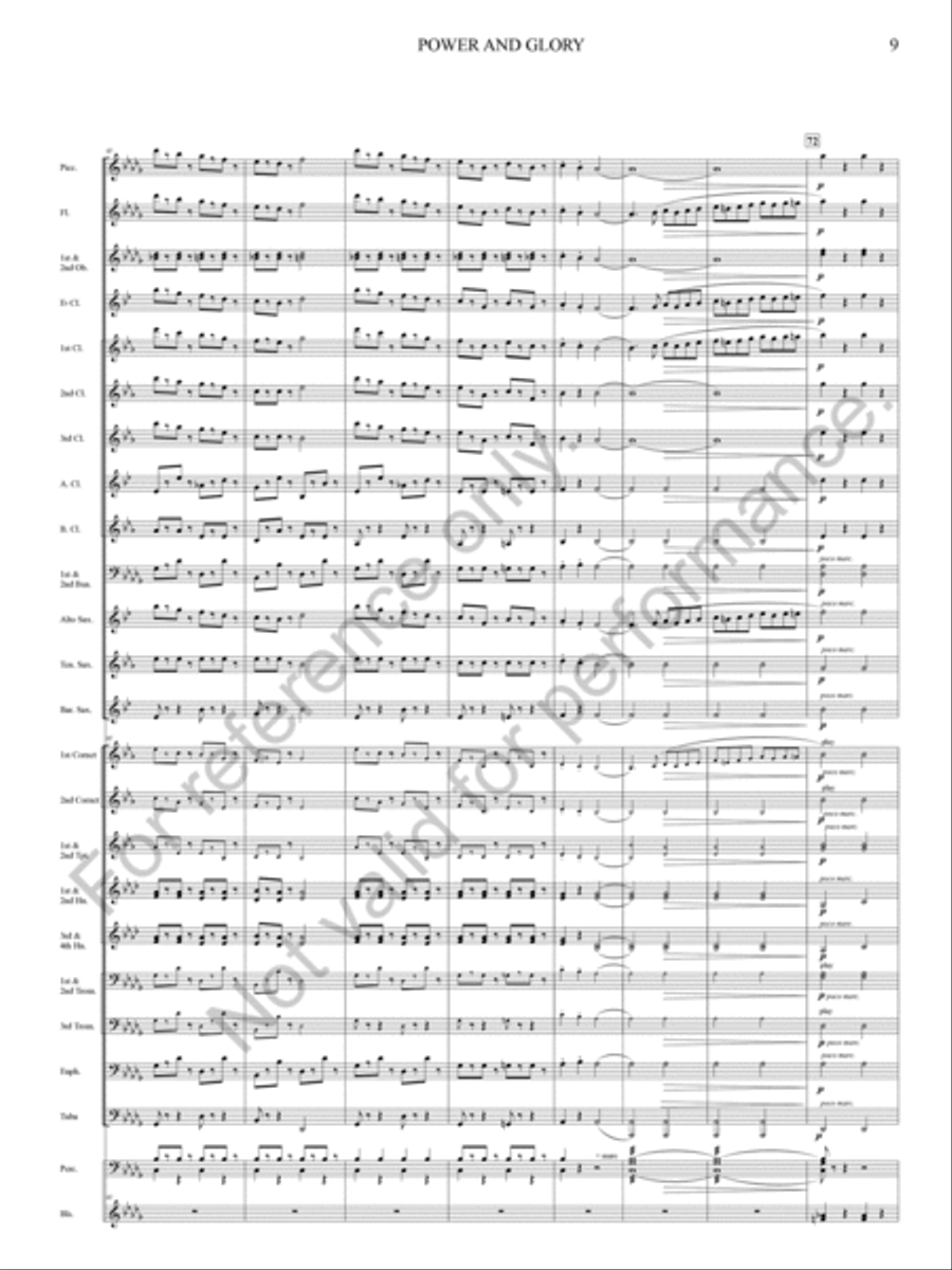 Power And Glory Power And Glory Concert Band scores gallery preview page 19