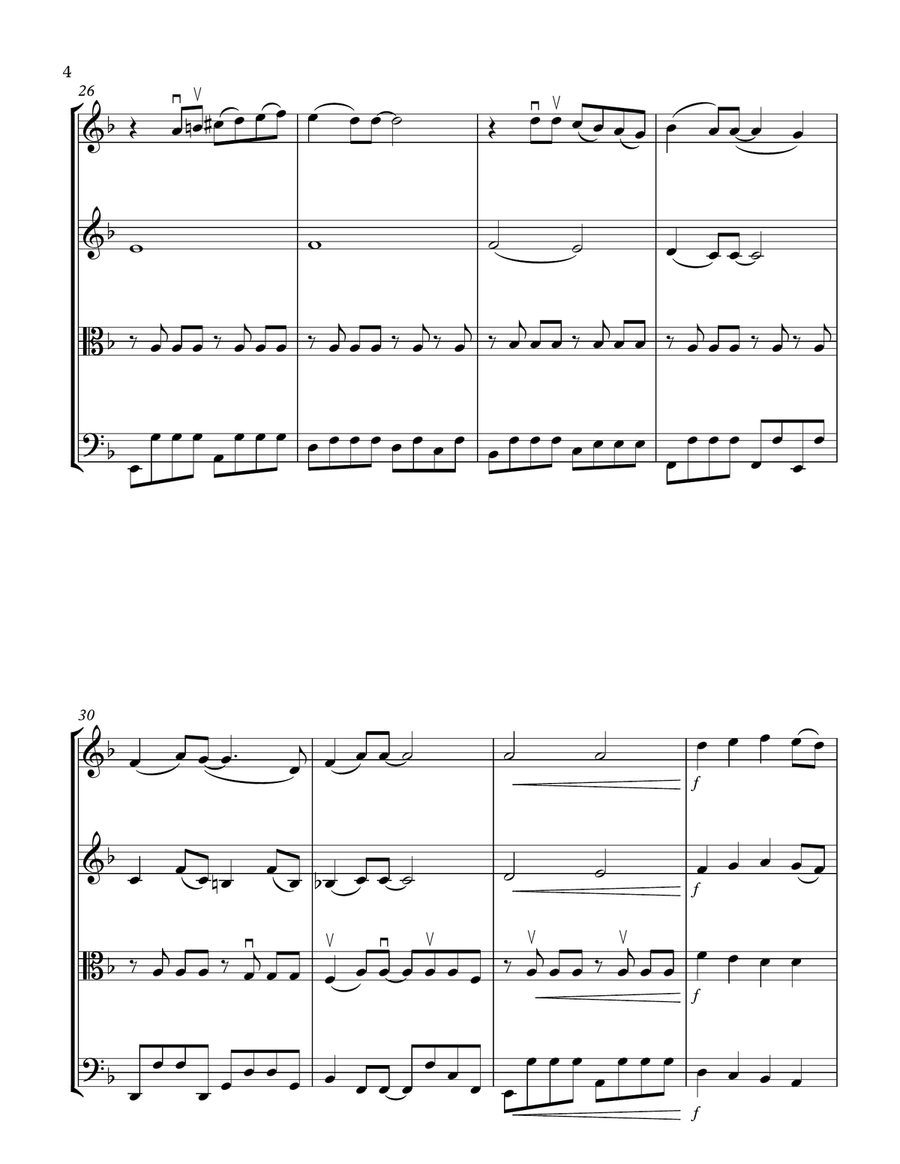 Yesterday String Quartet scores gallery preview page 4