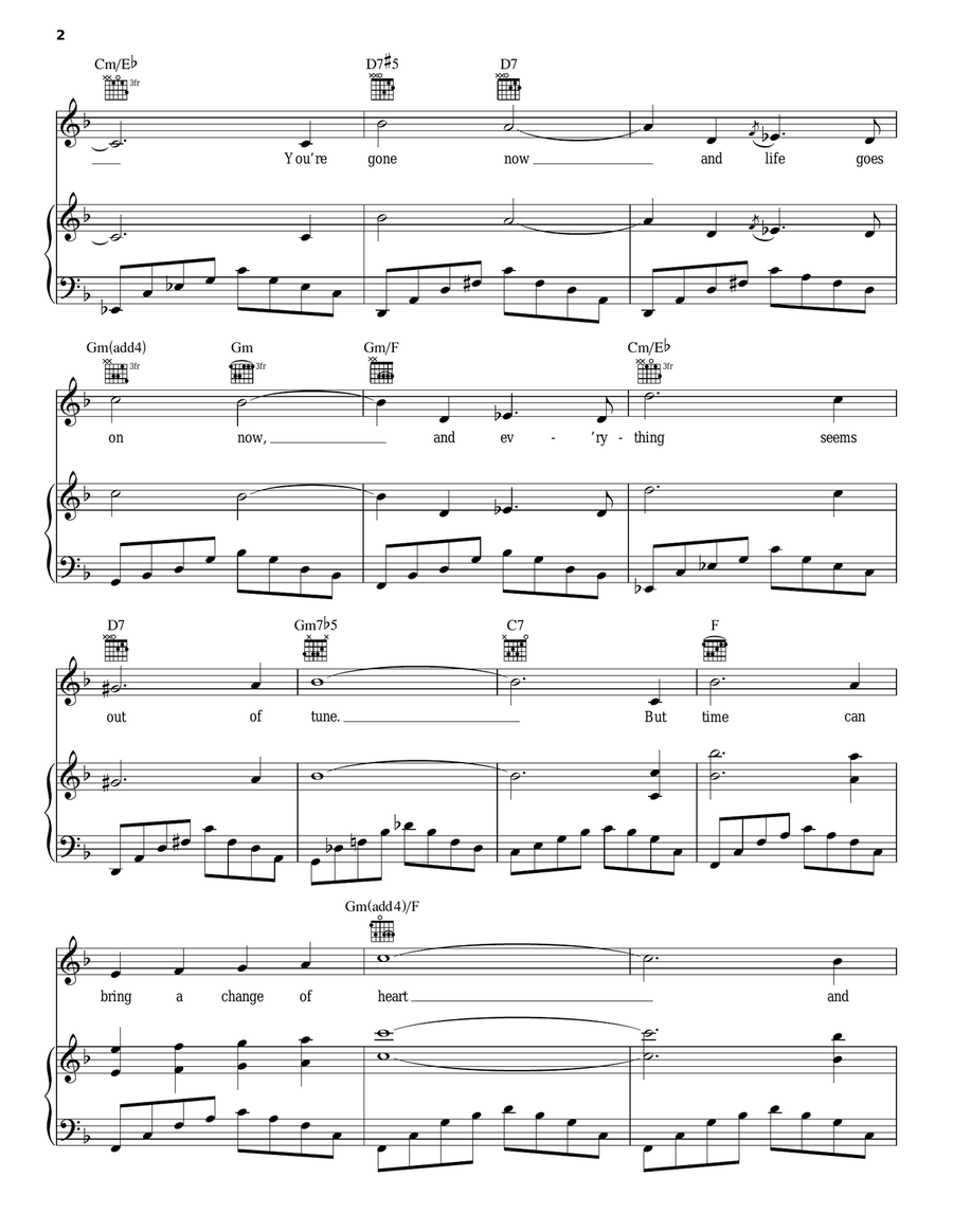 How Soon How Soon Piano, Vocal, Guitar scores gallery preview page 2