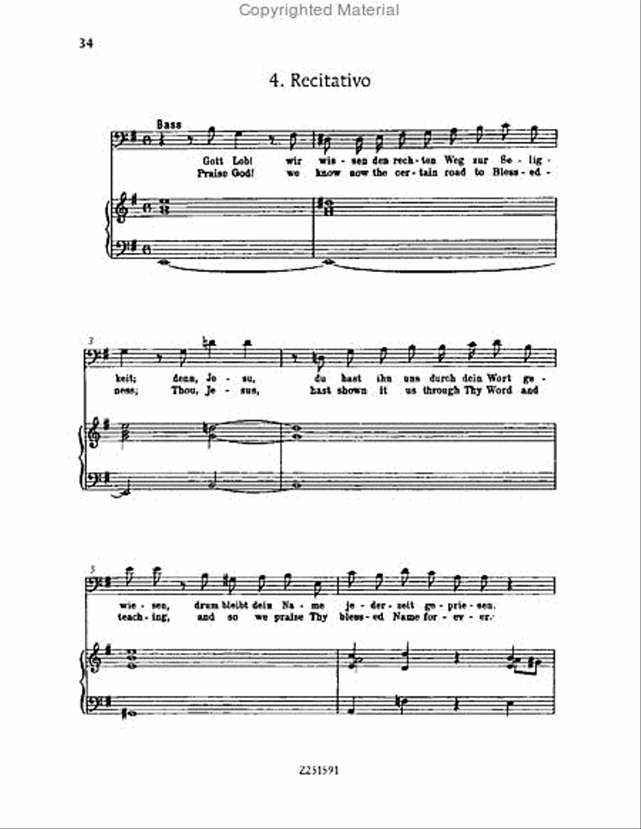 Gott, der Herr, ist Sonn' und Schild, BWV 79 Choir scores gallery preview page 34