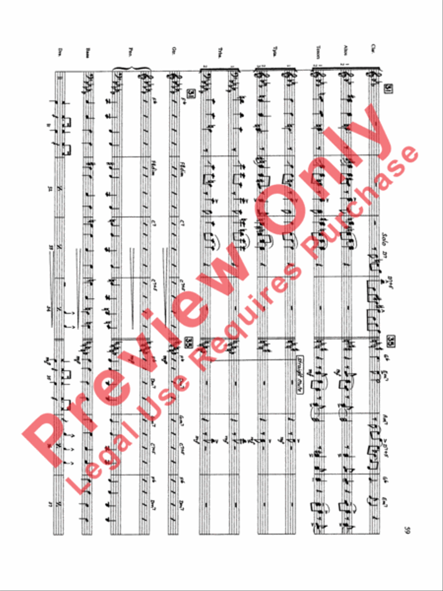 Original Big Band Sounds Big Band scores gallery preview page 60