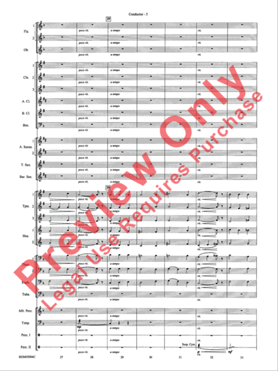 To Reap the Blessings of Freedom Concert Band scores gallery preview page 7