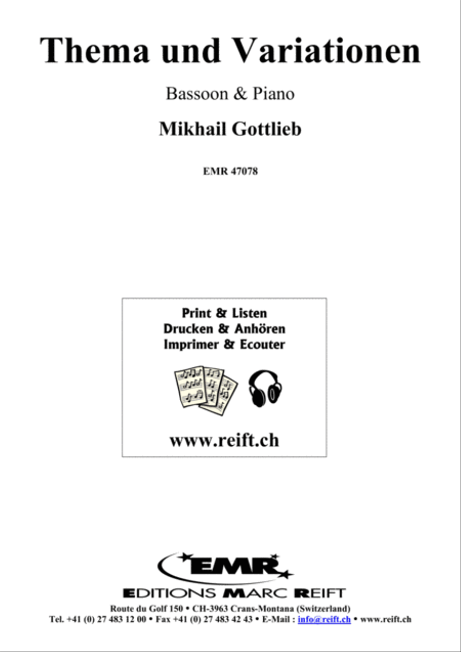 Thema und Variationen Bassoon Solo scores gallery preview page 2
