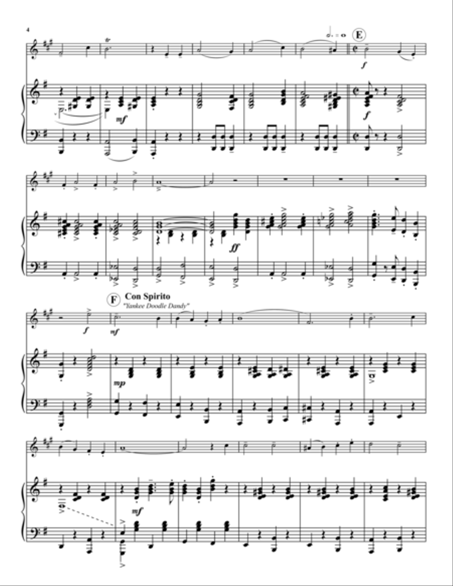 America, Of Thee I Sing Trumpet Solo scores gallery preview page 4