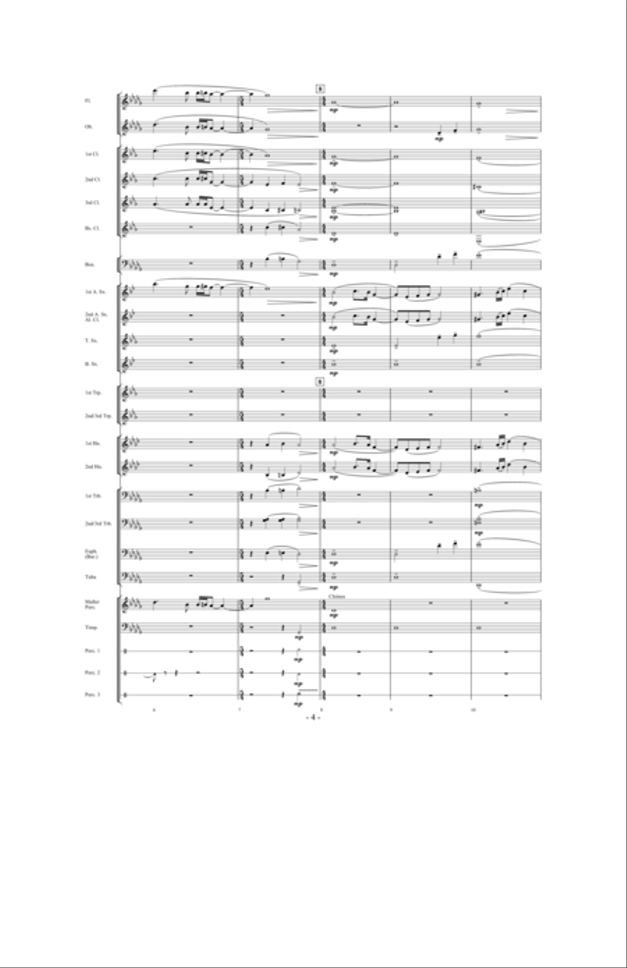 A Quiet Journey Home Concert Band scores gallery preview page 3
