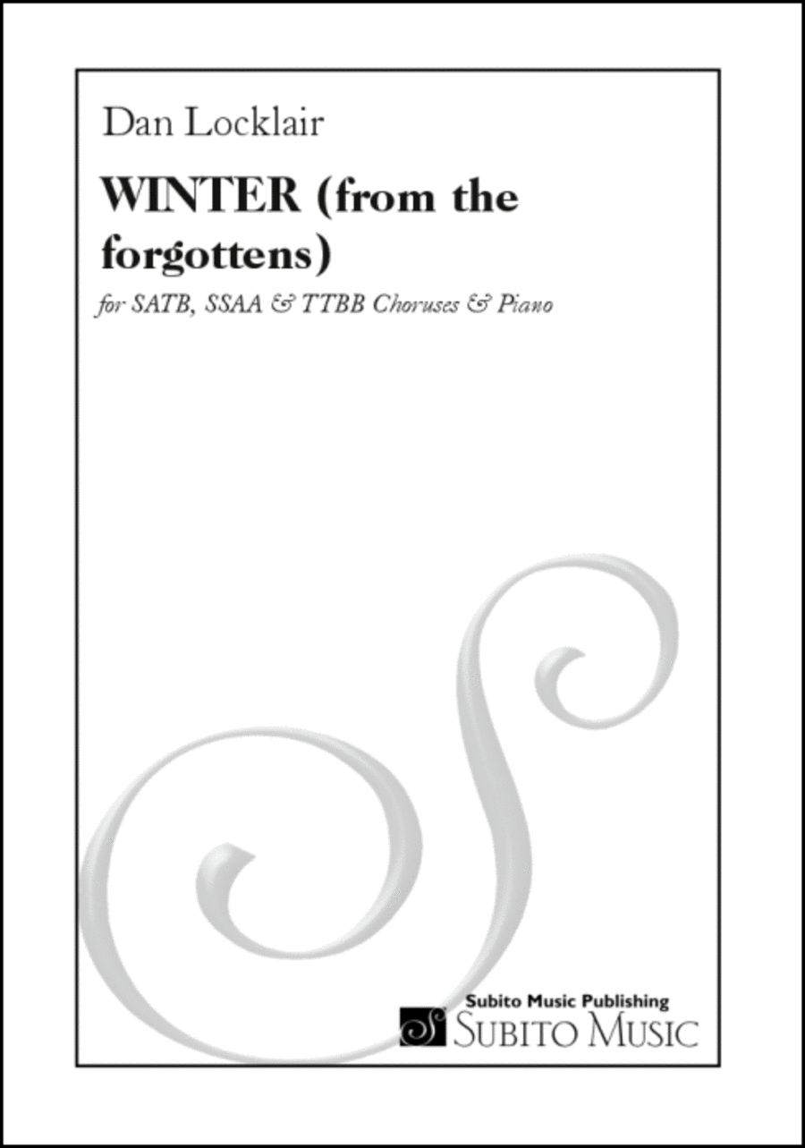 WINTER (from the forgottens) TTBB scores gallery preview page 1