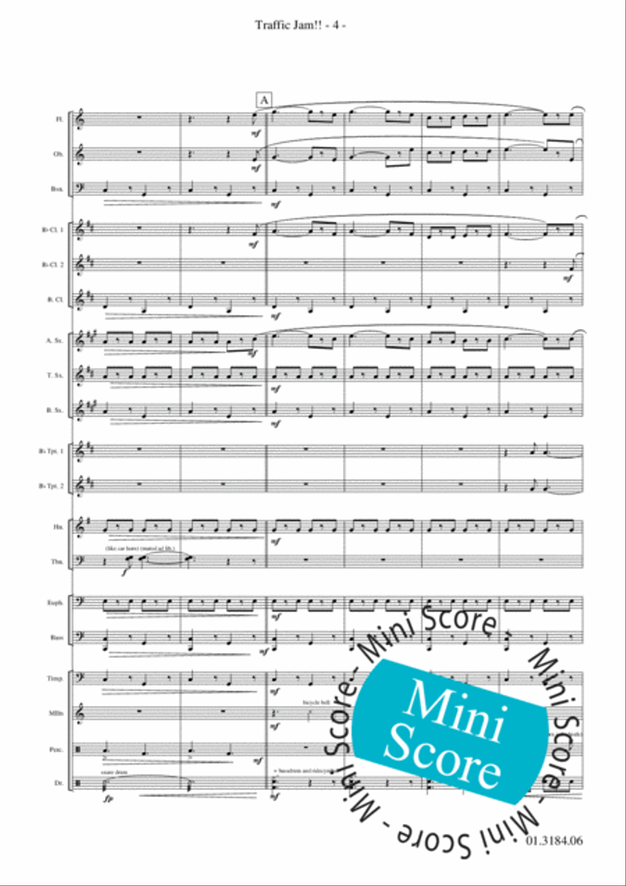 Traffic Jam!! Concert Band scores gallery preview page 8