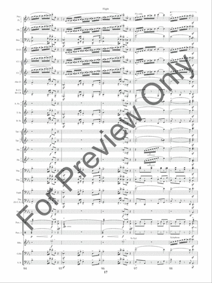 Flight (Score) Concert Band scores gallery preview page 20
