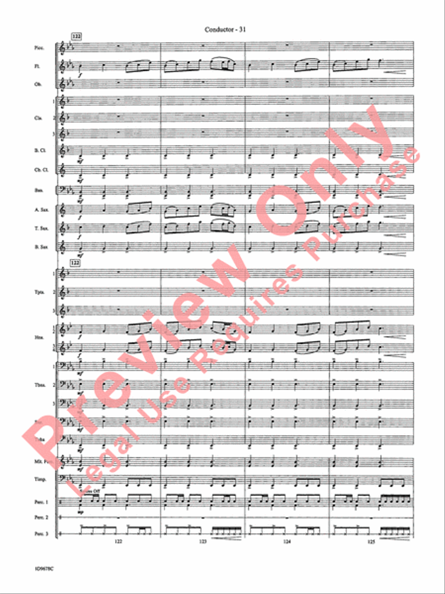 Through the Vulcan's Eye Concert Band scores gallery preview page 34