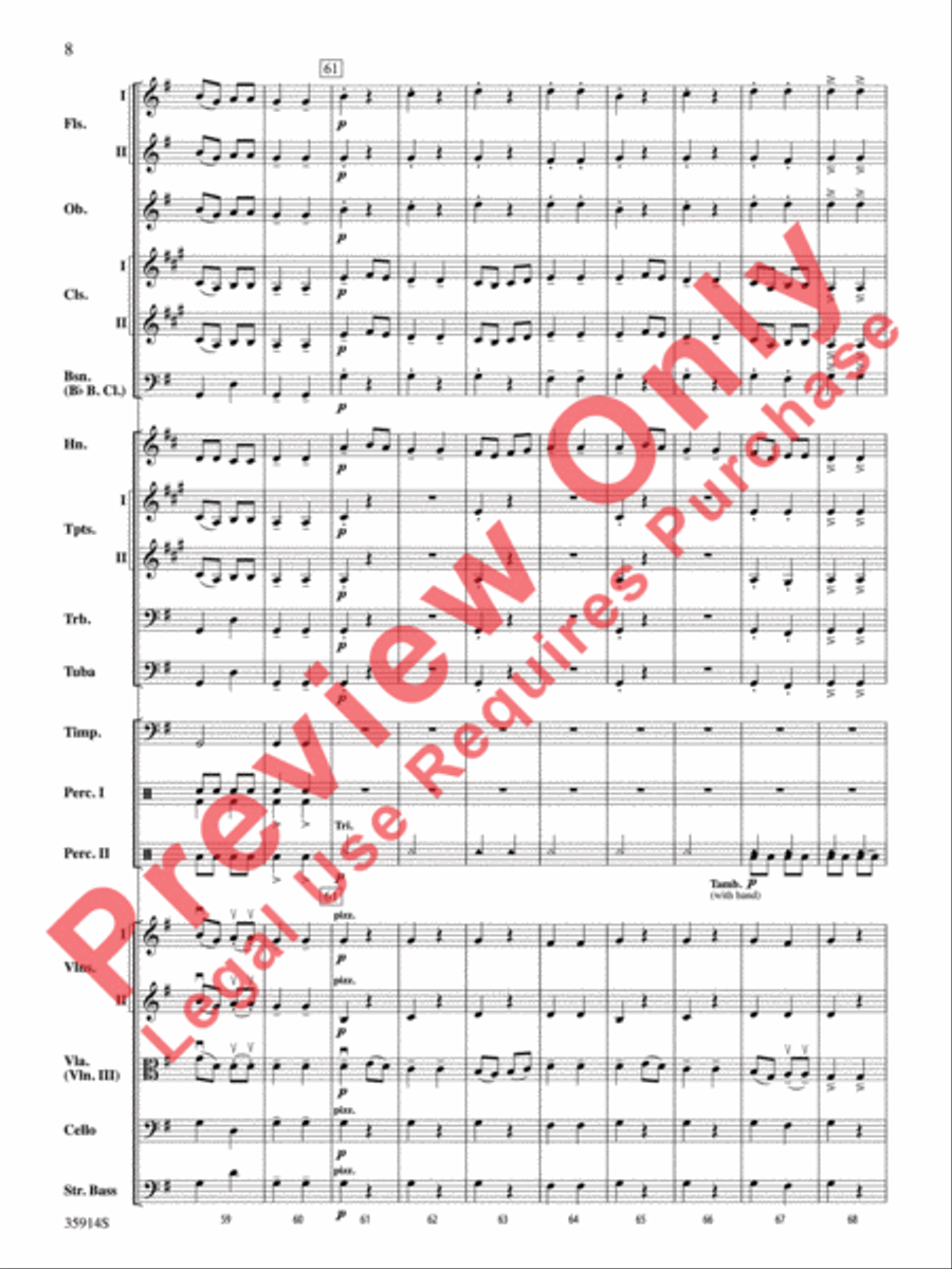 Sword Dance Full Orchestra scores gallery preview page 9