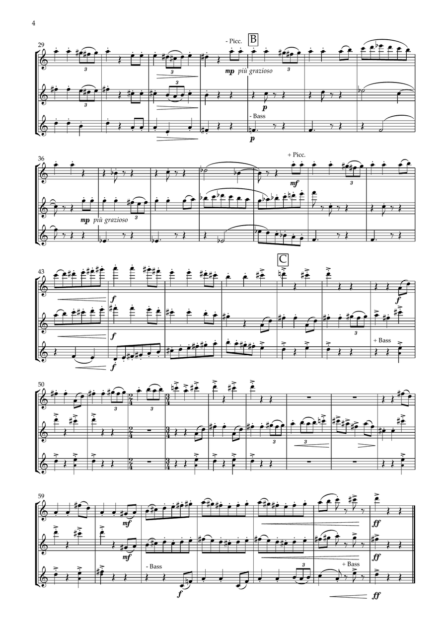 Little Suite (Flute Choir) Flute Choir scores gallery preview page 4