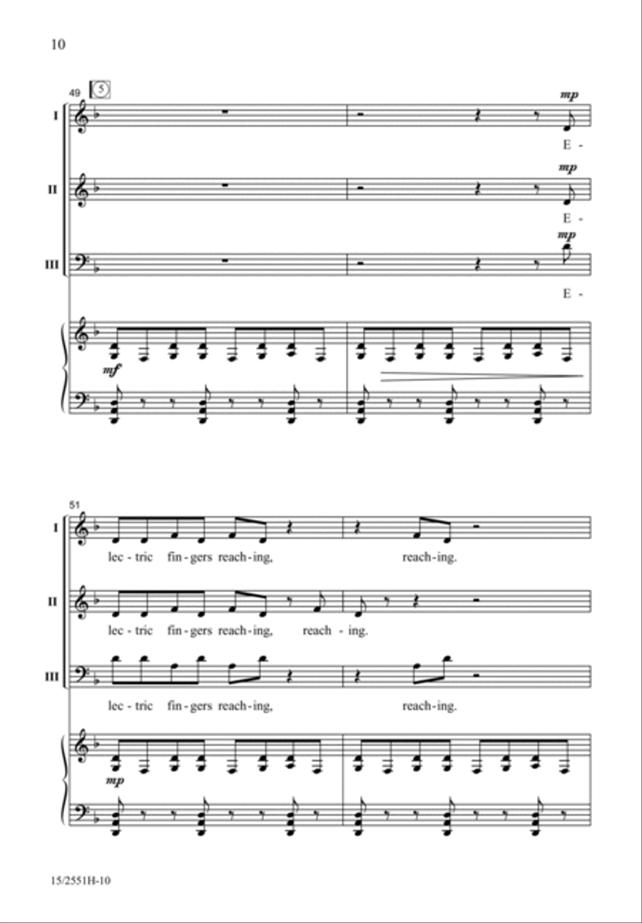 Lightning! (Digital Download) Choir scores gallery preview page 10
