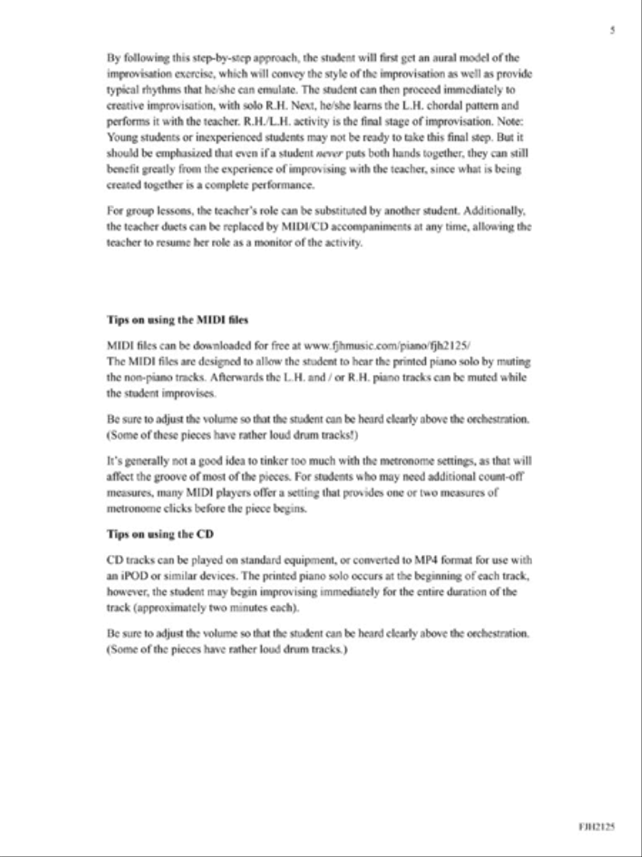 Pop Improv Pop Improv Easy Piano scores gallery preview page 4
